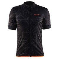 Craft Reel Graphic Axeon 2017 Radtrikot Kurzarm Schwarz Orange 564HAAJ