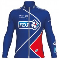 FDJ Pro 2017 Blau Radtrikot Langarm 689PCHH