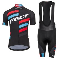 2017 Felt Fahrradbekleidung Satz Radtrikot Kurzarm+Kurz Trägerhose Schwarz 583PRTZ