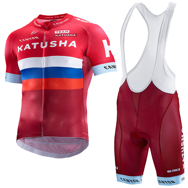 Katusha 2017 Fahrradbekleidung Satz Radtrikot Kurzarm+Kurz Trägerhose 131IOCA Katusha 2017 Fahrradbekleidung Satz Radtrikot Kurzarm+Kurz Trägerhose 131IOCA