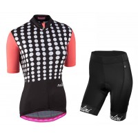 2017 Nalini PRO Optical Damen Schwarz Fahrradbekleidung Satz Radtrikot Kurzarm+Kurz Trägerhose 107UDGR