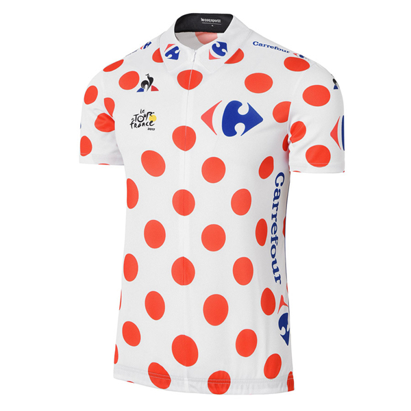 2017 Tour de France Polka Dot Radtrikot Kurzarm 475PDDW 2017 Tour de France Polka Dot Radtrikot Kurzarm 475PDDW